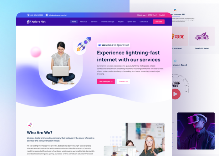 Xplore Net - ISP Premium Template